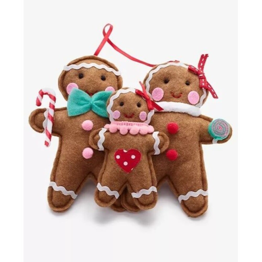 New Holiday Lane Gingerbread Village Gingerbread Family Ornament